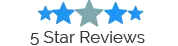 5 Star Reviews
