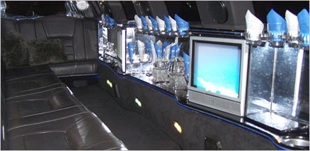 Lincoln Stretch Limousine Interior Sausalito