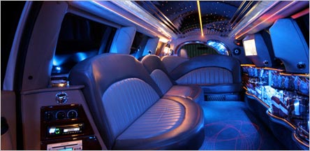 Range Rover Stretch Limo Interior Sausalito